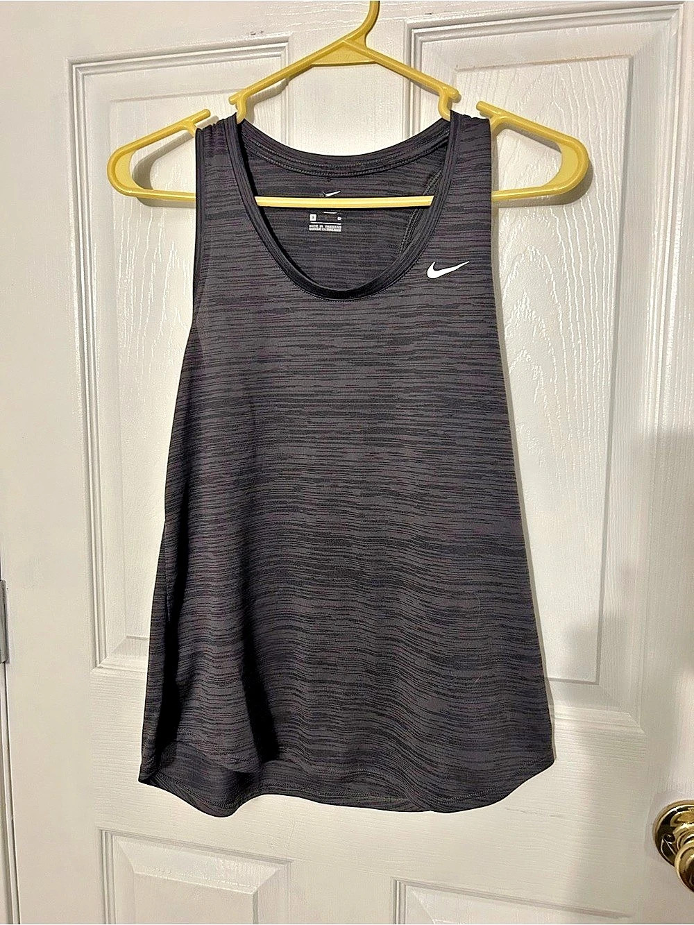 Nike Dri-FIT Heathered Training Tank Top Black Small